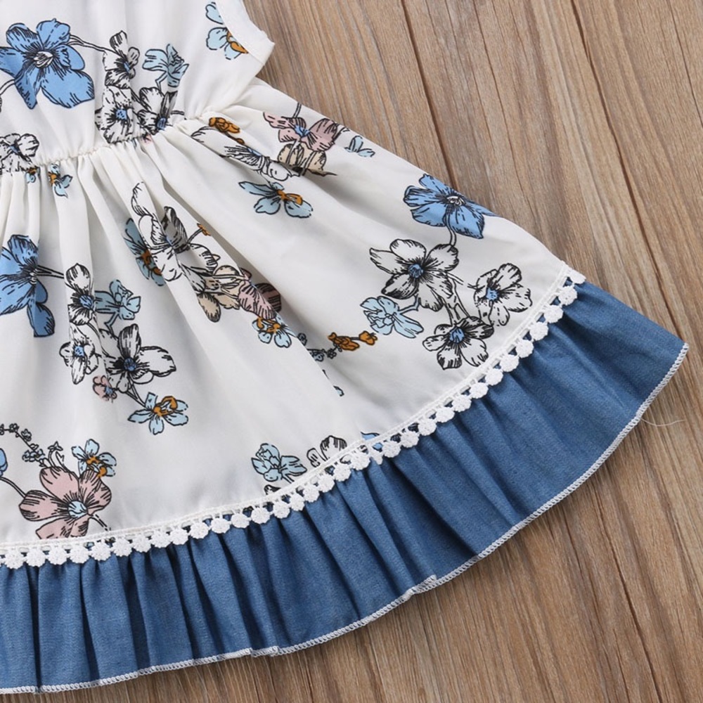 🎈🎈Prinicess Toddler Girls Floral Party Dress - Picture 2 of 6